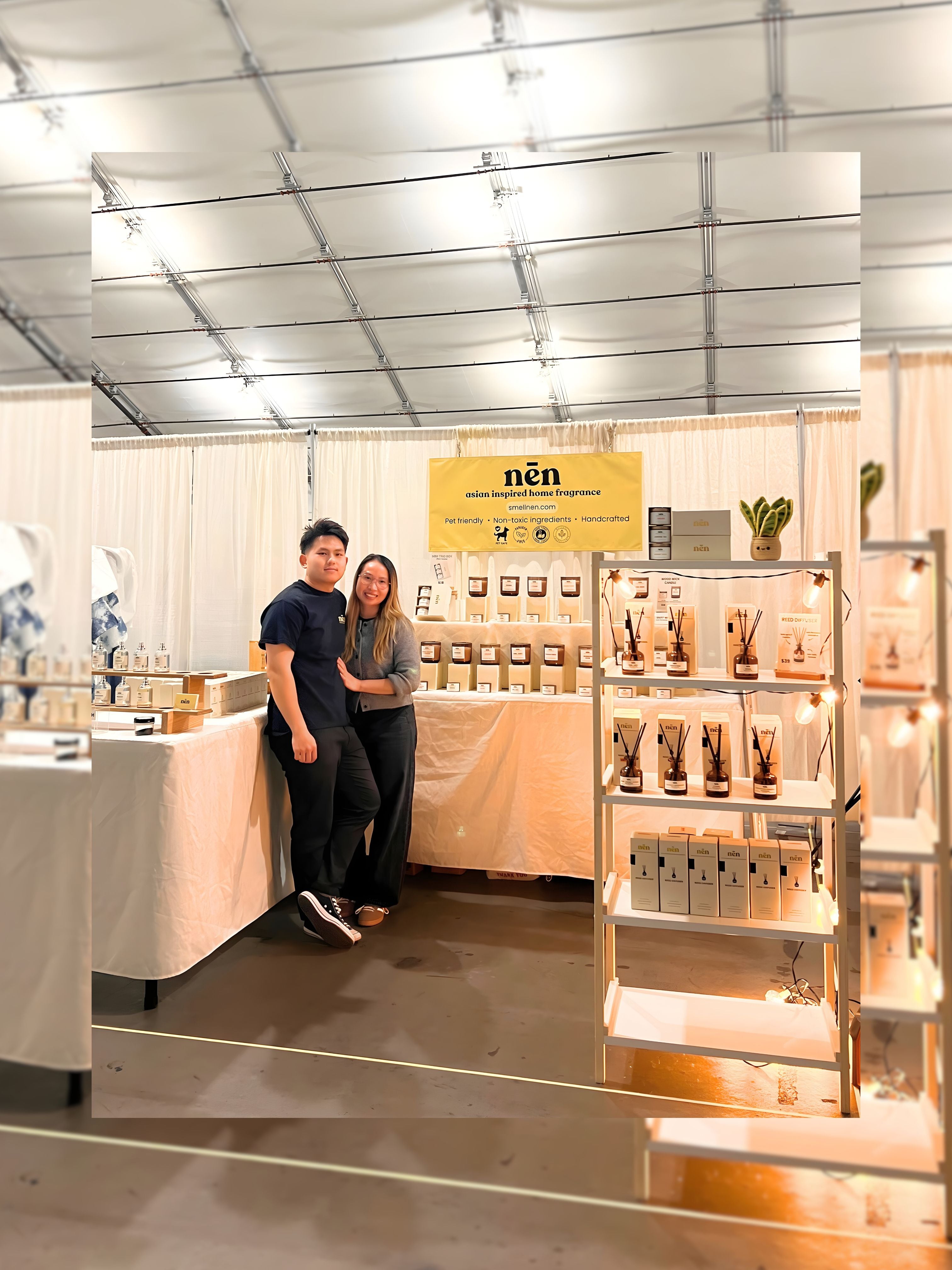 Thinh and Kim, founders of nēn